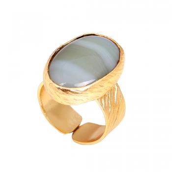AGATE CAP RING 